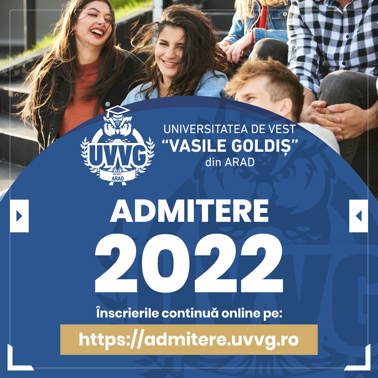 IMPORTANT. Continuă înscrierile pentru anul universitar 2022-2023 la UVVG