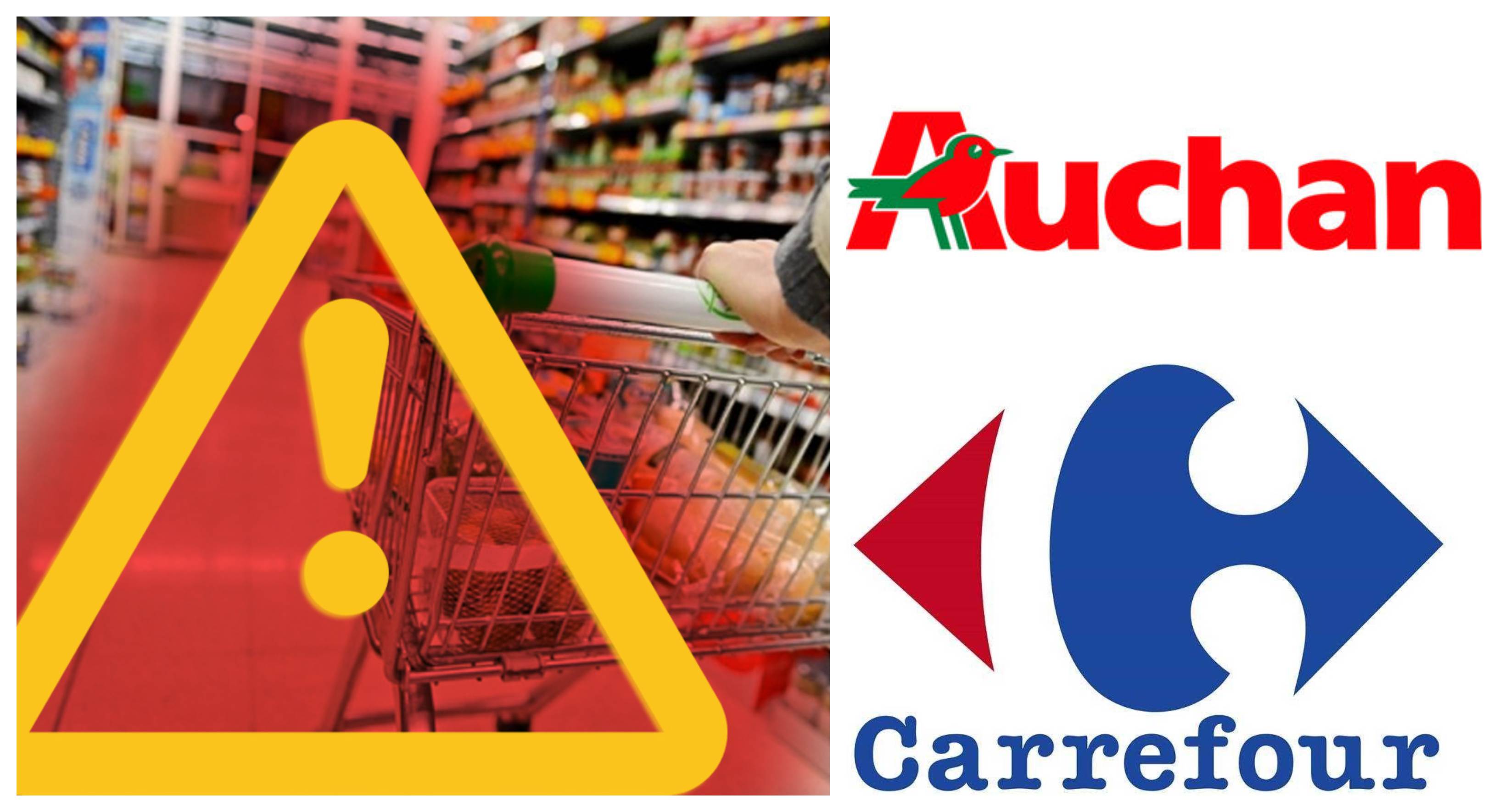 FOTO. Alertă alimentară la Auchan, Kaufland și Carrefour din județul Satu Mare