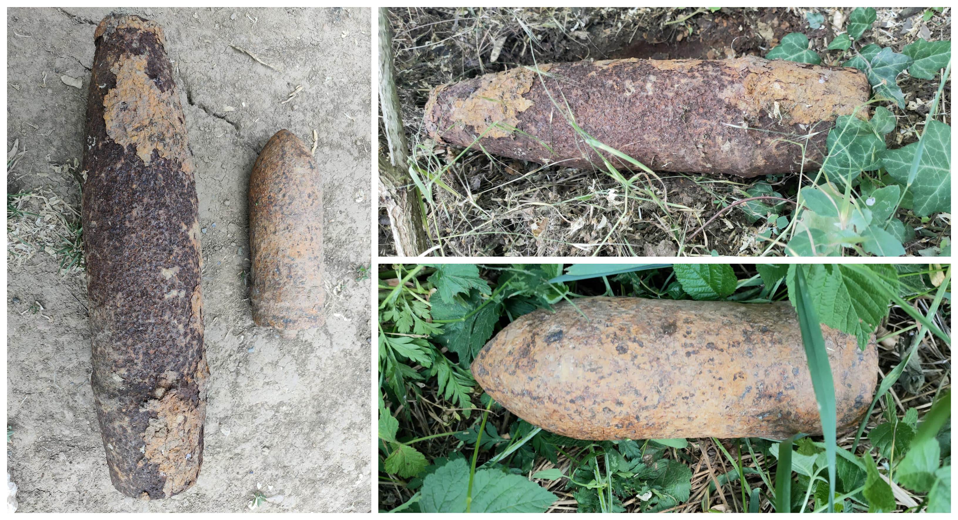 FOTO. Bombe găsite în județul Satu Mare. Pericol de explozie în pădure