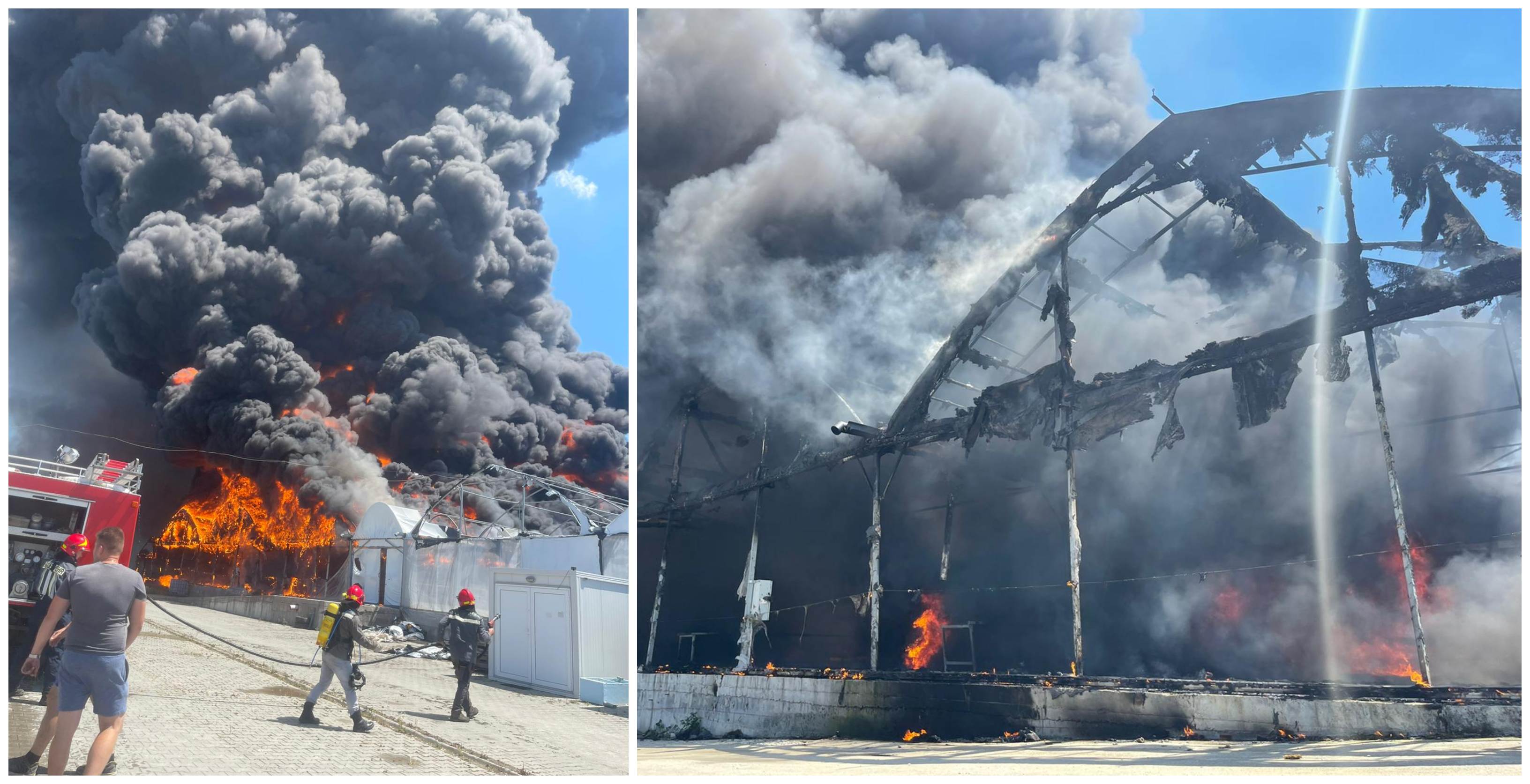 FOTO/VIDEO. Incendiu de amploare la Beltiug. Fumul se vede din Satu Mare