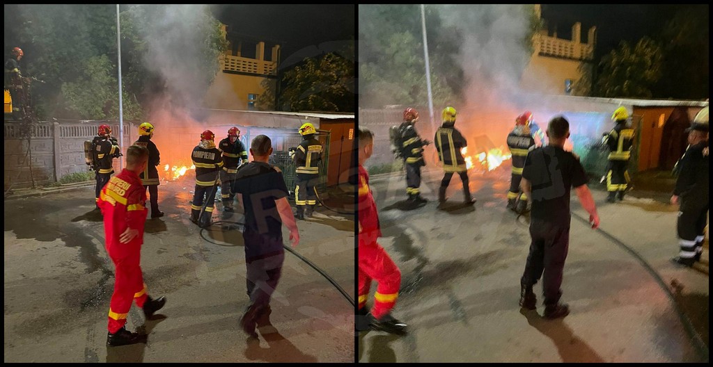 FOTOGALERIE. Alertă în centrul municipiului Satu Mare, în miez de noapte!