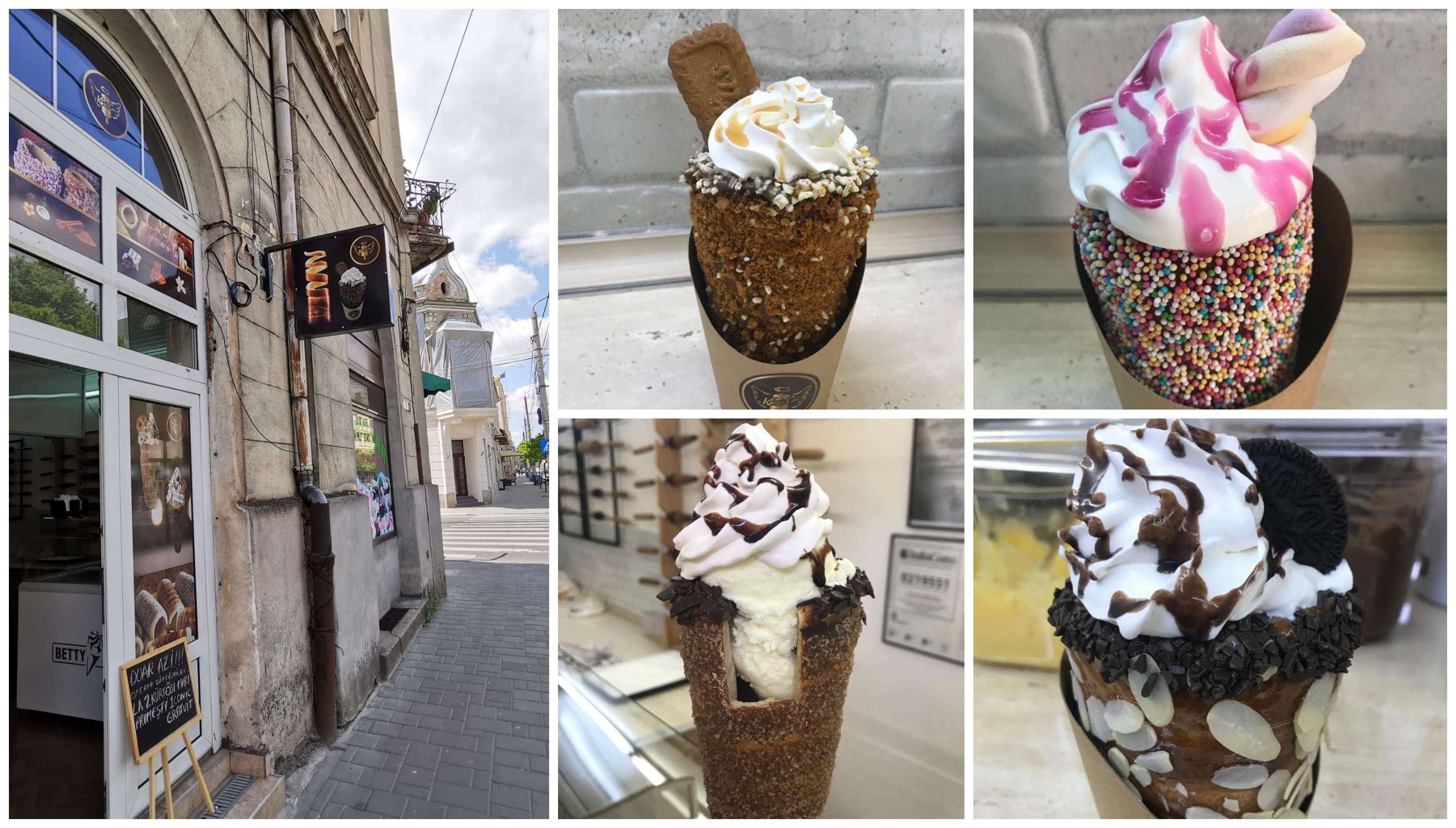 FOTO. Înghețată în kurtos, produs unic la Satu Mare. Senzația acestui an!