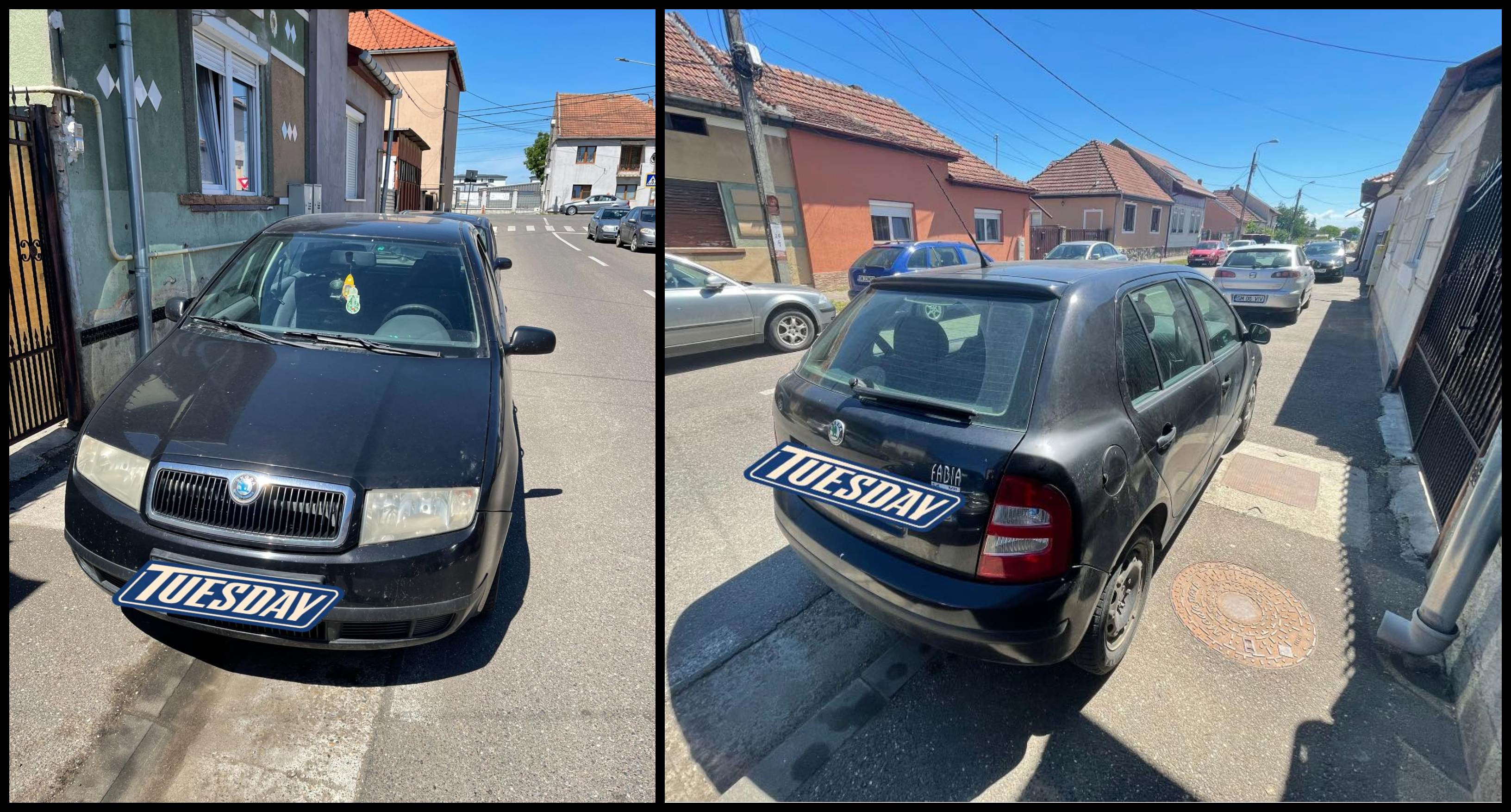 FOTO. Declarație de dragoste a unui sătmărean pentru mașina scoasă la vânzare