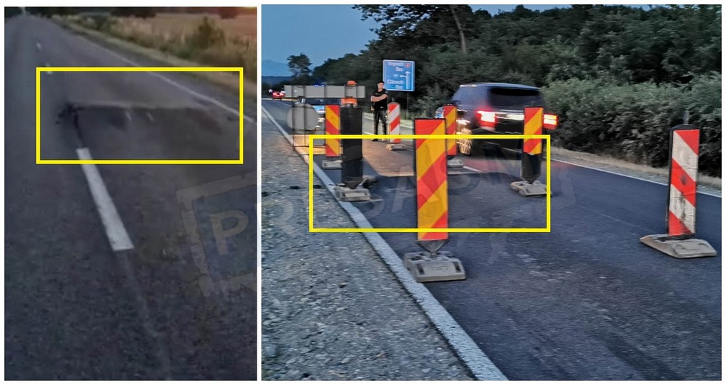 FOTOGALERIE. Pericol major pe DN19, în Satu Mare. Trambulină pe o porțiune reabilitată recent