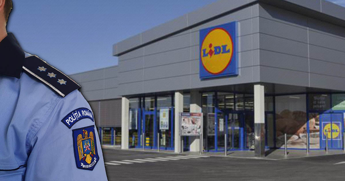 VIDEO. Polițist prins la furat. A vrut să plece cu unt și șampoane de la un Lidl