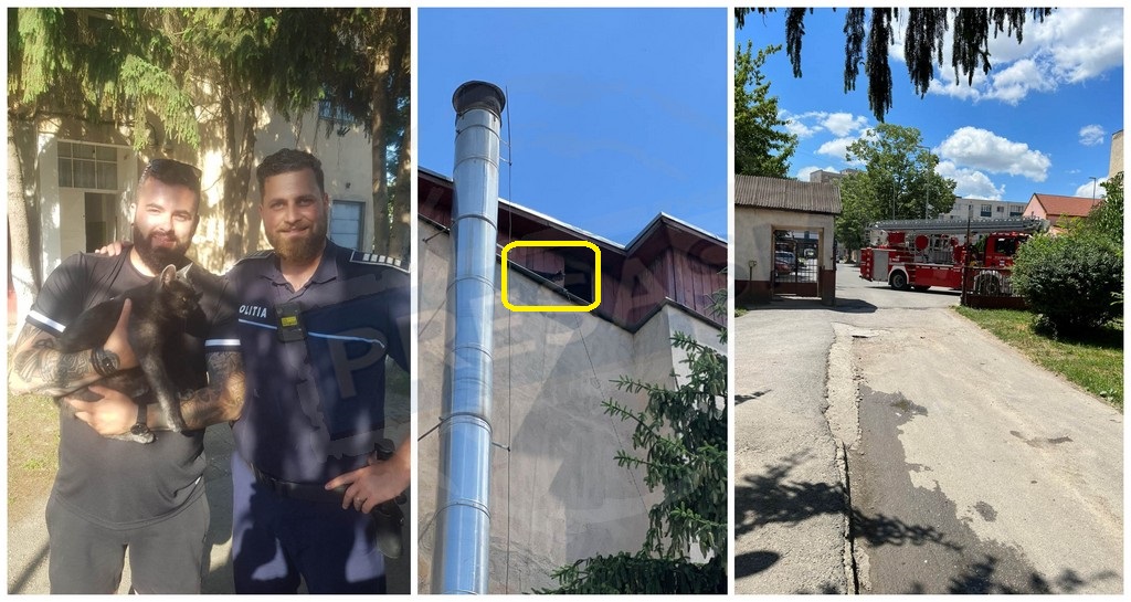 FOTO. Polițistul salvator din Satu Mare! A reușit ce nu au putut pompierii