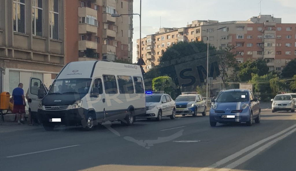 FOTOGALERIE. Scandal pe fondul caniculei în Satu Mare. Călătorii s-au certat, Poliția a intervenit