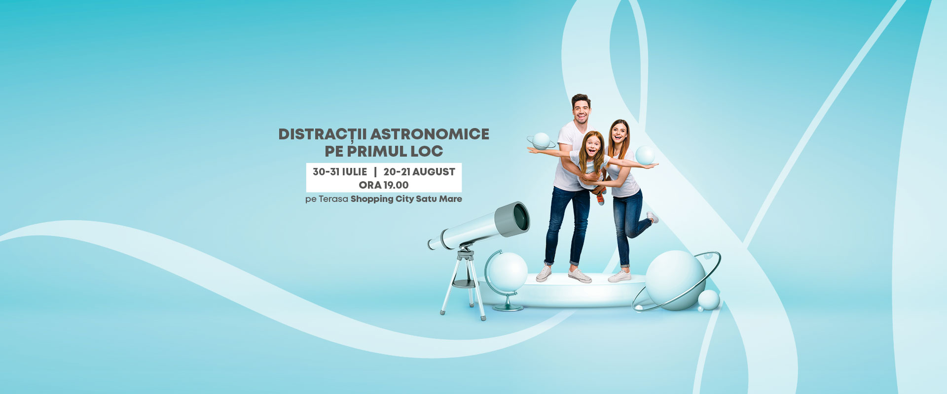 Shopping City Satu Mare aduce stelele mai aproape. Seri de astronomie, pe 30-31 iulie și pe 20-21 august