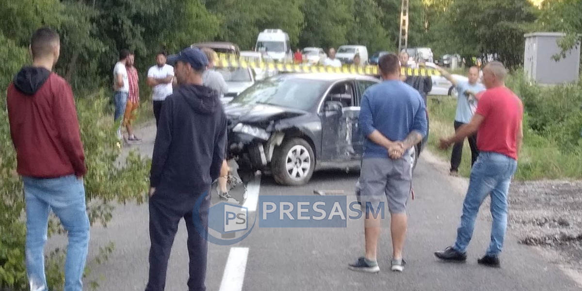 FOTO. Accident rutier în Satu Mare. O mașină s-a răsturnat în șanț