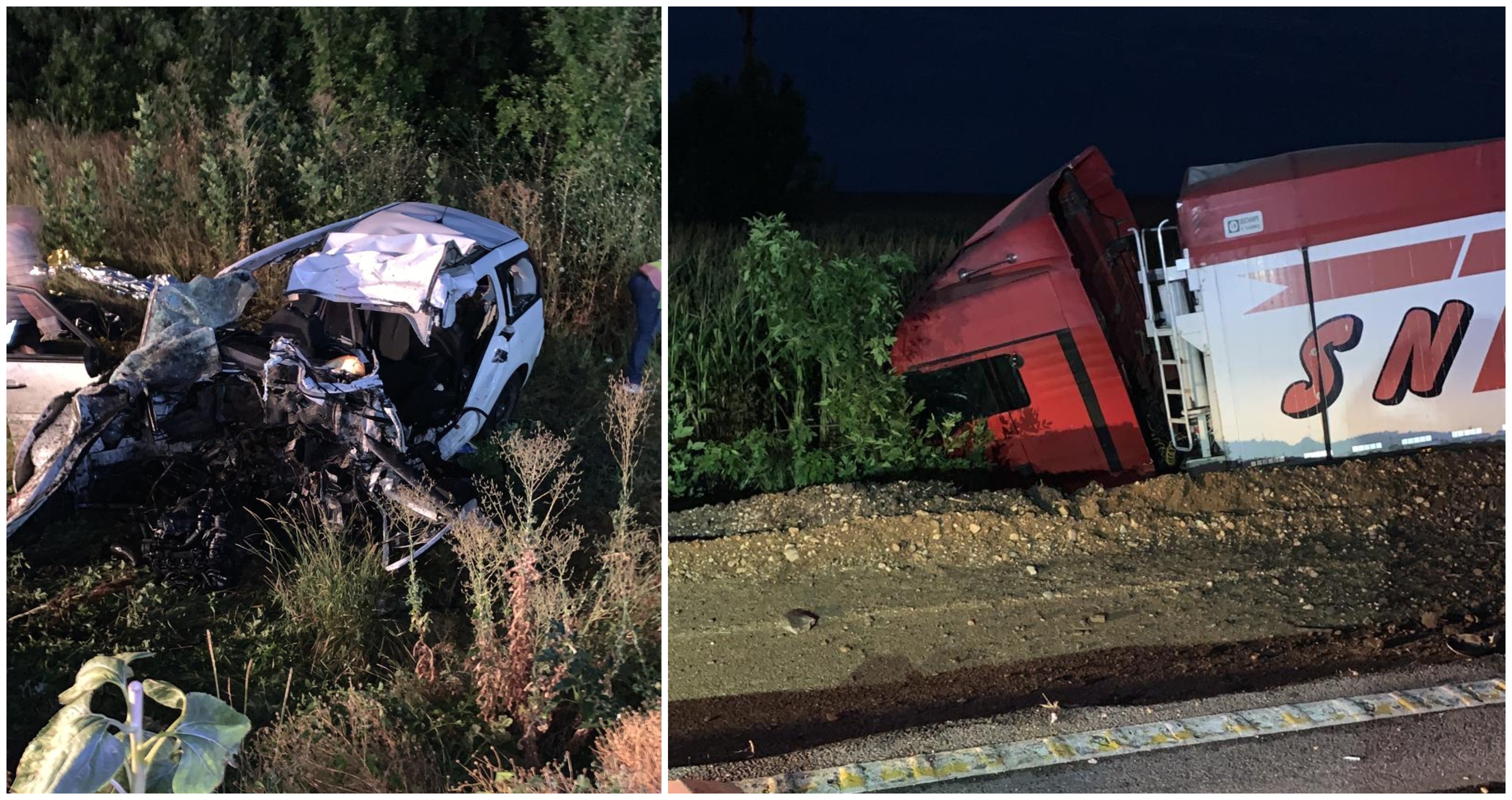 FOTO. Doi părinți şi trei copii au murit. Tragedie pe Drumul Morții din România