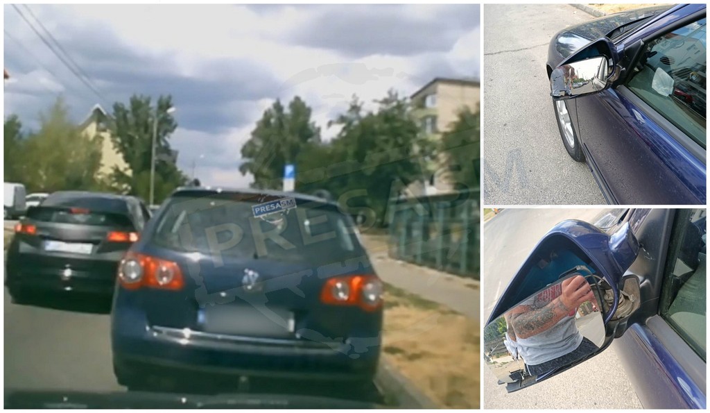 VIDEO. O șoferiță a distrus oglinda unei mașini, în Satu Mare. A urmat o telenovelă
