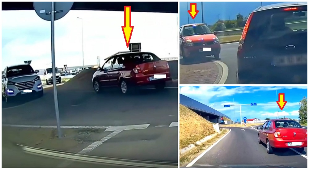 VIDEO. Are sau nu permis?! Șofer catastrofă pe centură, circulă pe contrasens