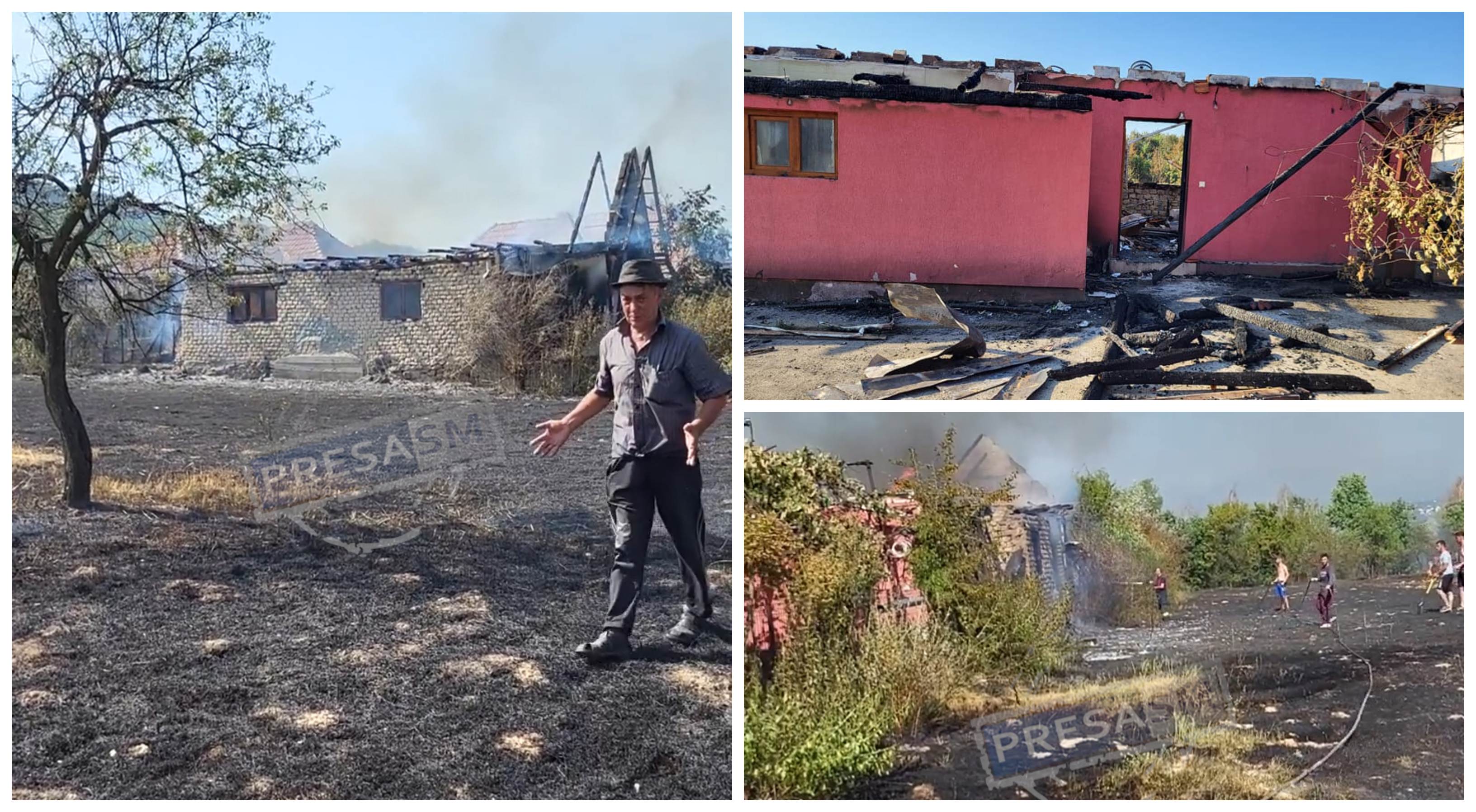 VIDEO. Oașul în flăcări! Incendiu uriaș, zeci de hectare și mai multe imobile au fost distruse