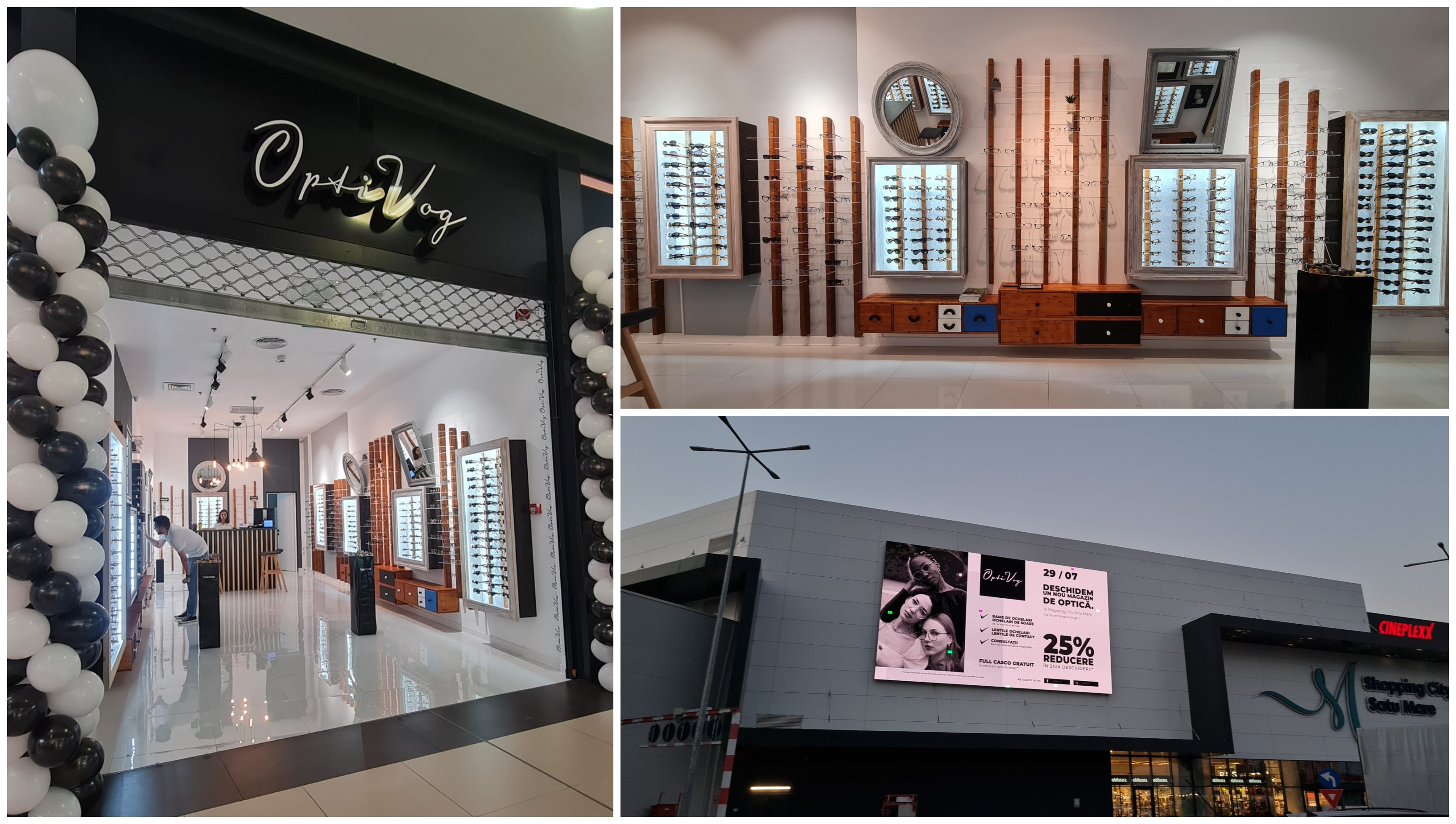 FOTO. OptiVog, locul ideal din care să îți cumperi ochelari. S-a deschis în Shopping City Satu Mare