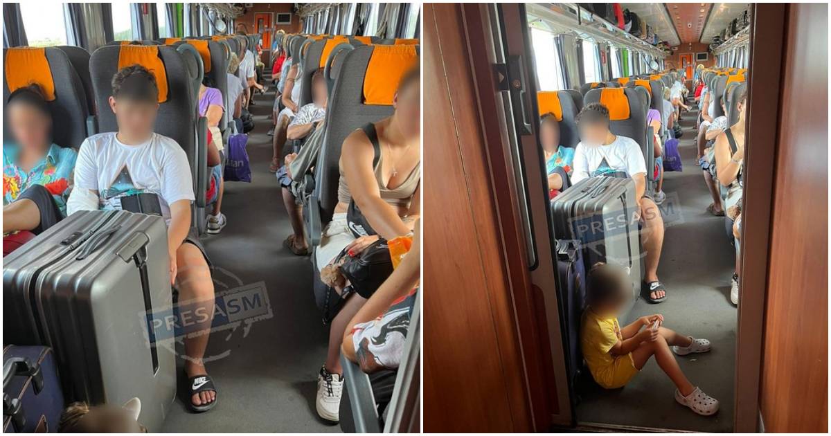 FOTO. Familie din Satu Mare, umilită de CFR la întoarcere de la Marea Neagră