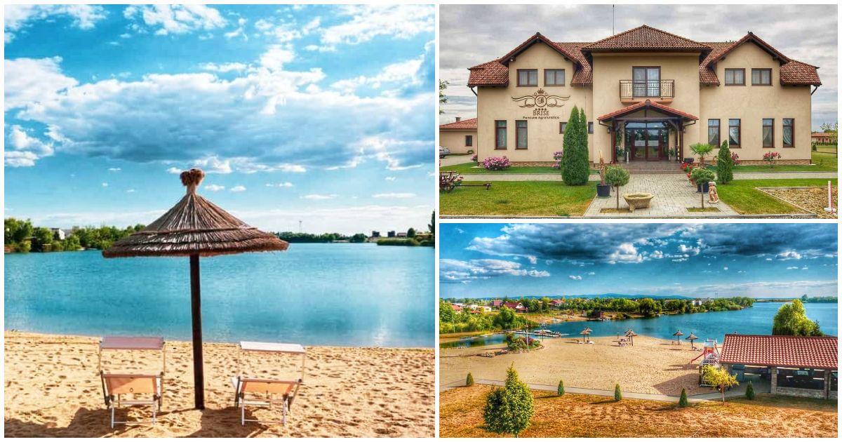 FOTOGALERIE. Plajă ca pe litoral în județ! Pensiunea Brise, locul perfect pentru escapade estivale