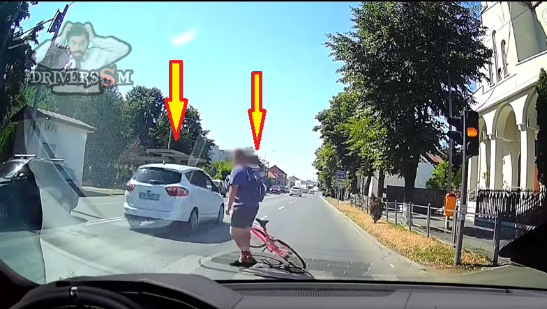 VIDEO. Pieton salvat în ultimul moment de un șofer, în municipiul Satu Mare