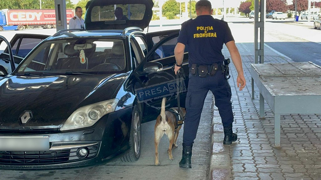 Polițiștii de frontieră au oprit parțial alimentarea cu droguri de Revelion, în județul Satu Mare