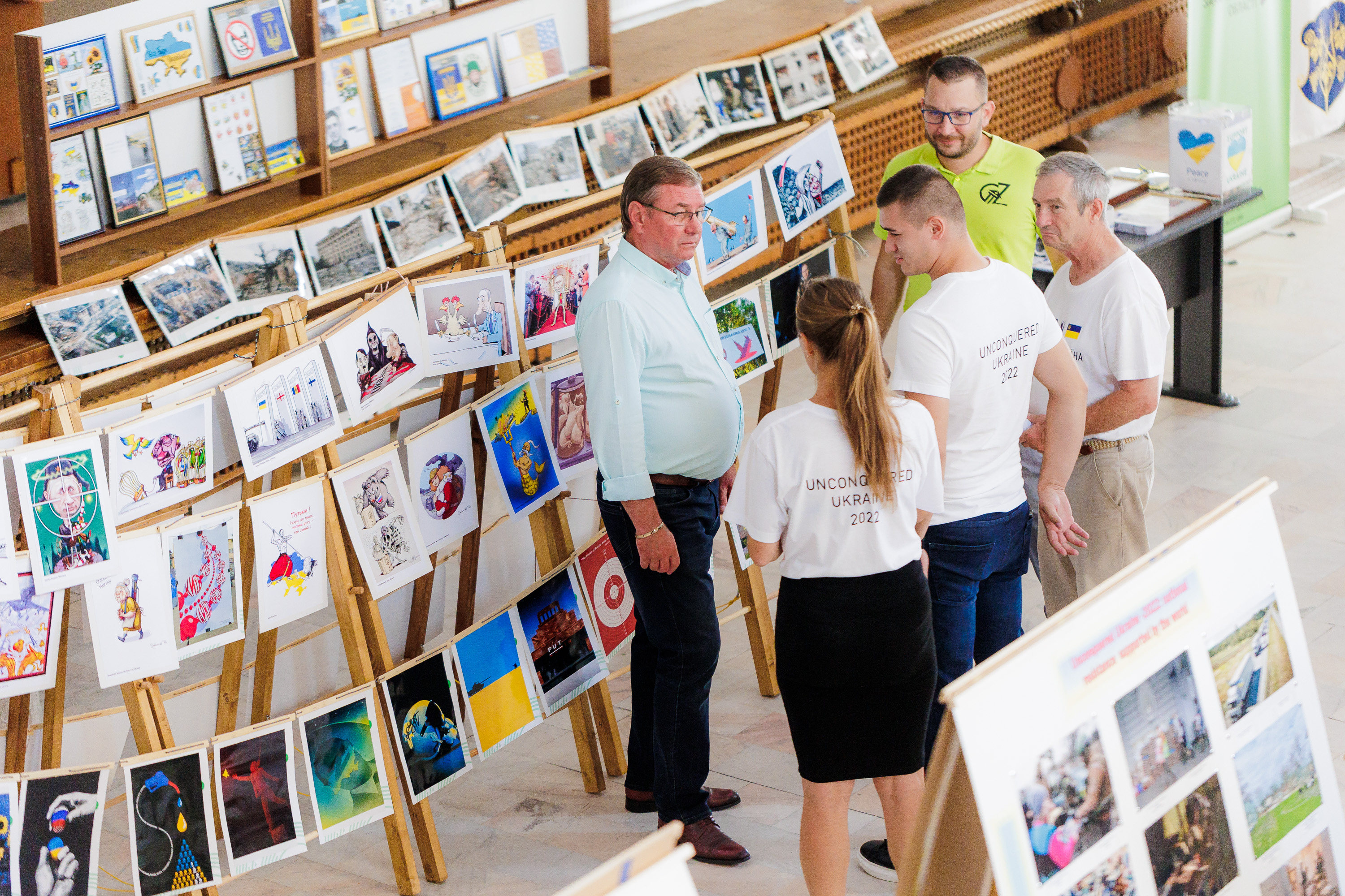 FOTO. Pacea și solidaritatea cu Ucraina promovată inedit în municipiul Satu Mare