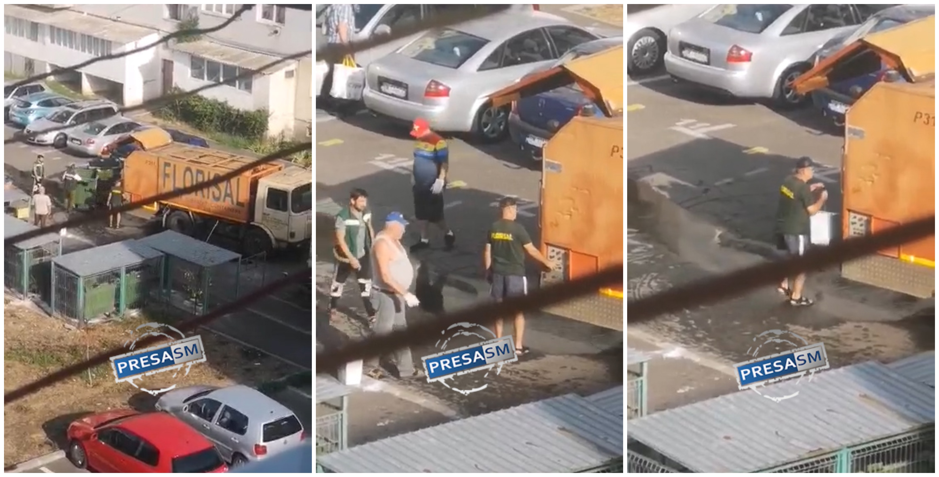 VIDEO. Florisal explică de ce își spală/igienizează pubelele direct în cartiere