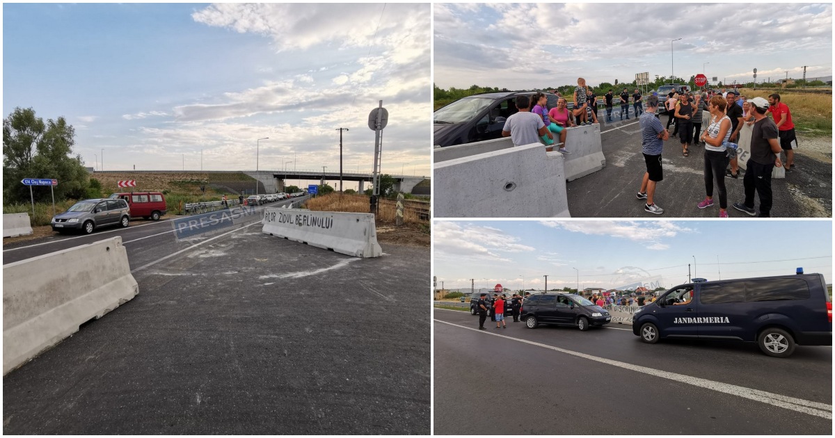FOTO/VIDEO. Sătmărenii și-au rezolvat singuri problema cu centura. Au mutat din loc parapeții
