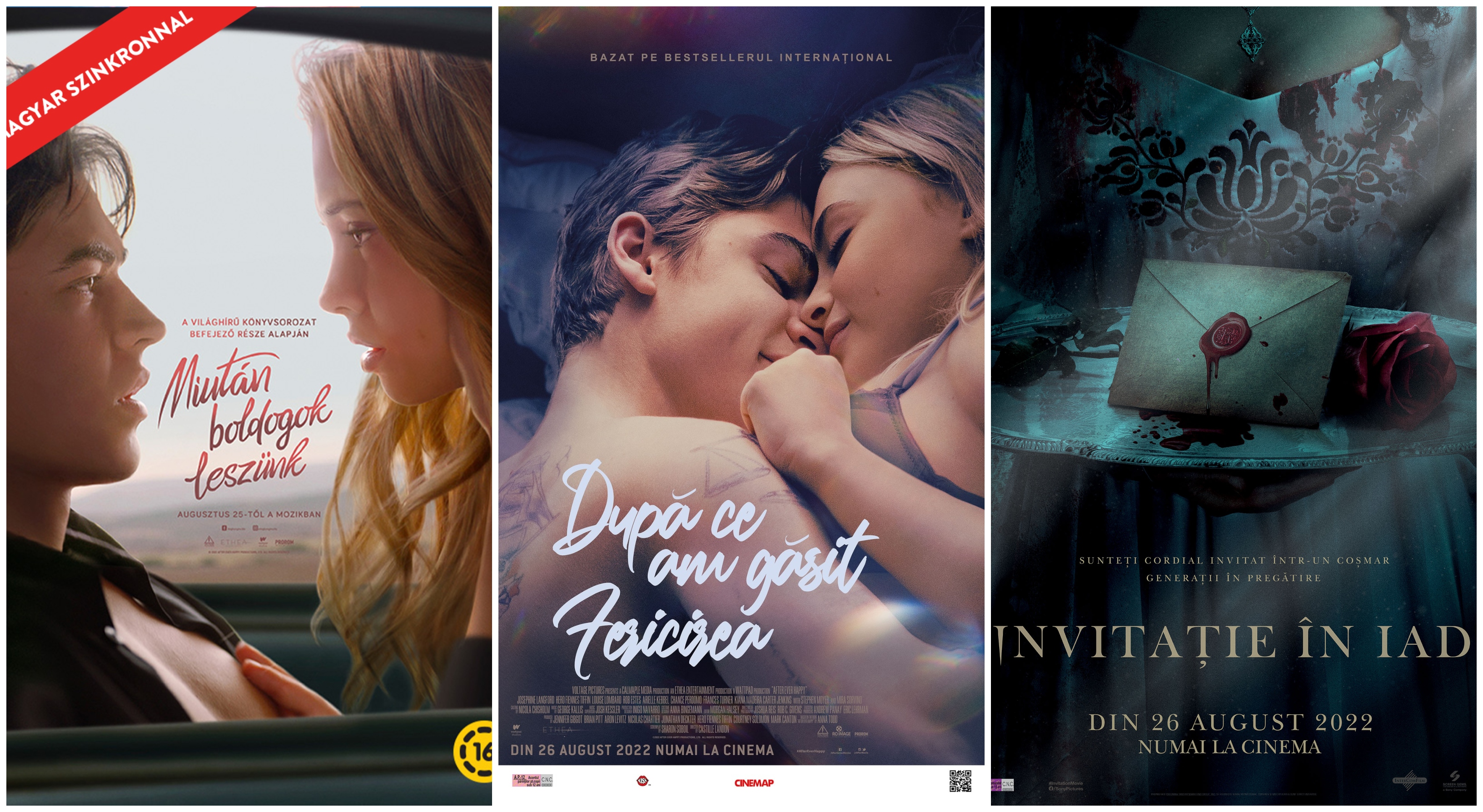 Ce filme noi vedem la Cineplexx Satu Mare din 26 August