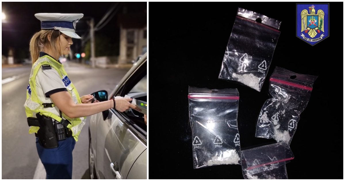 FOTO. Tânăr din Satu Mare prins drogat la scurt timp după ce și-a luat permisul