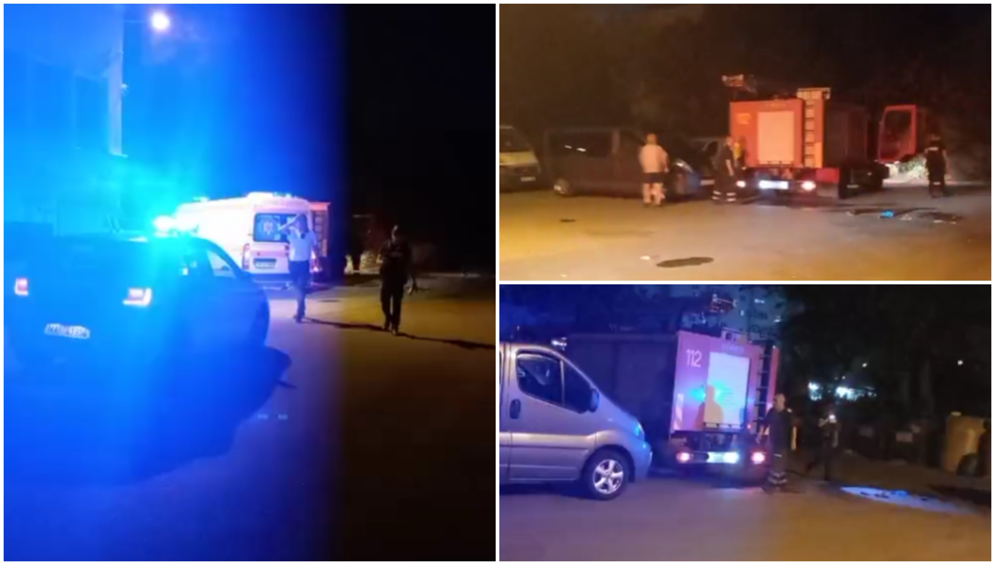 FOTO/VIDEO. Bărbat cuprins de flăcări pe stradă, lângă Spitalul Județean Satu Mare