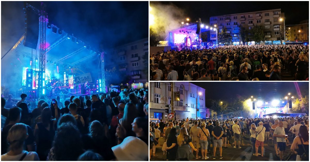 FOTO/VIDEO. Mii de maghiari în centrul municipiului Satu Mare. Au început concertele de Zilele Partium