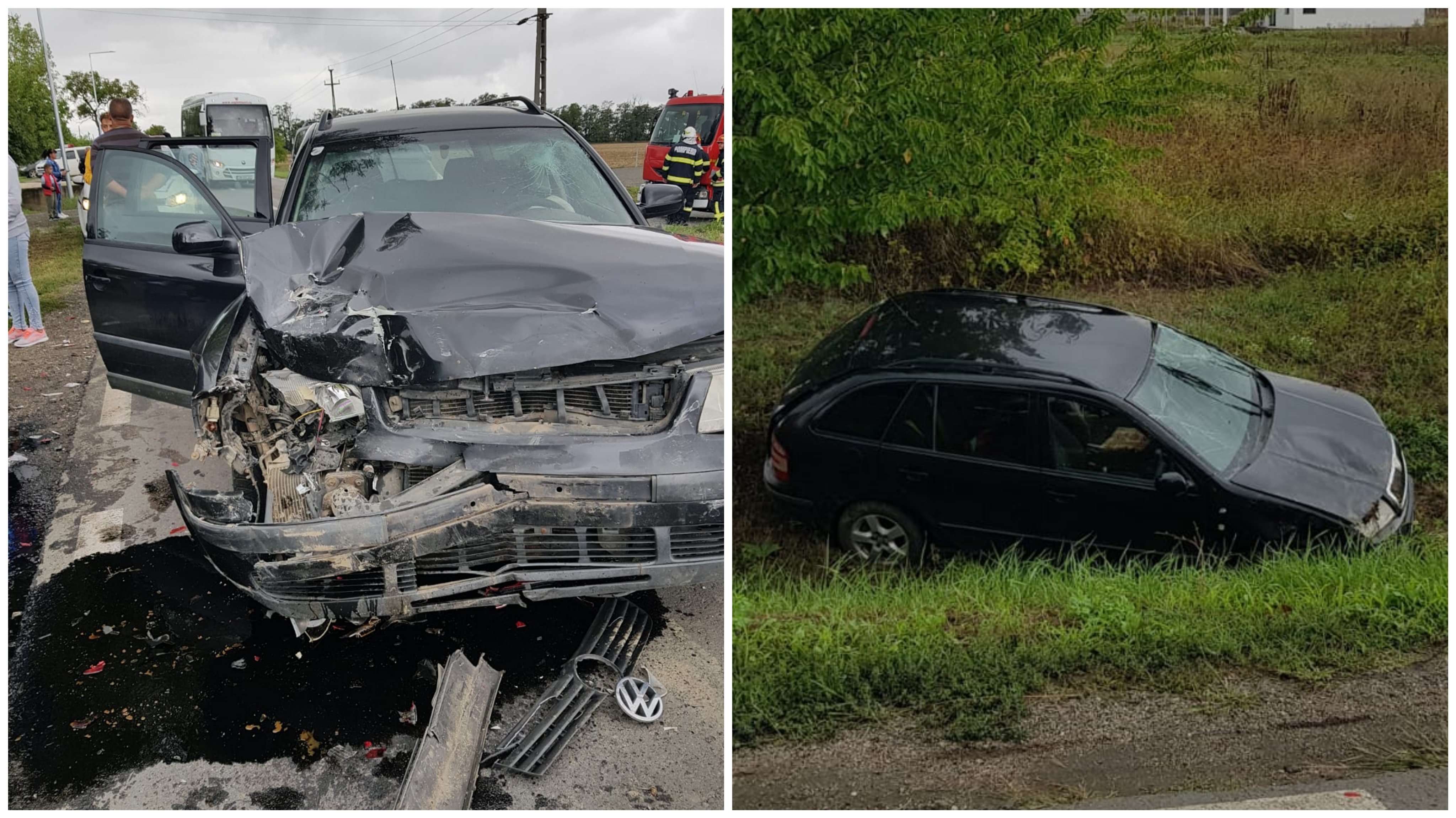 FOTO. Vinovatul pentru accidentul din Odoreu. Două femei și un copil la Urgență