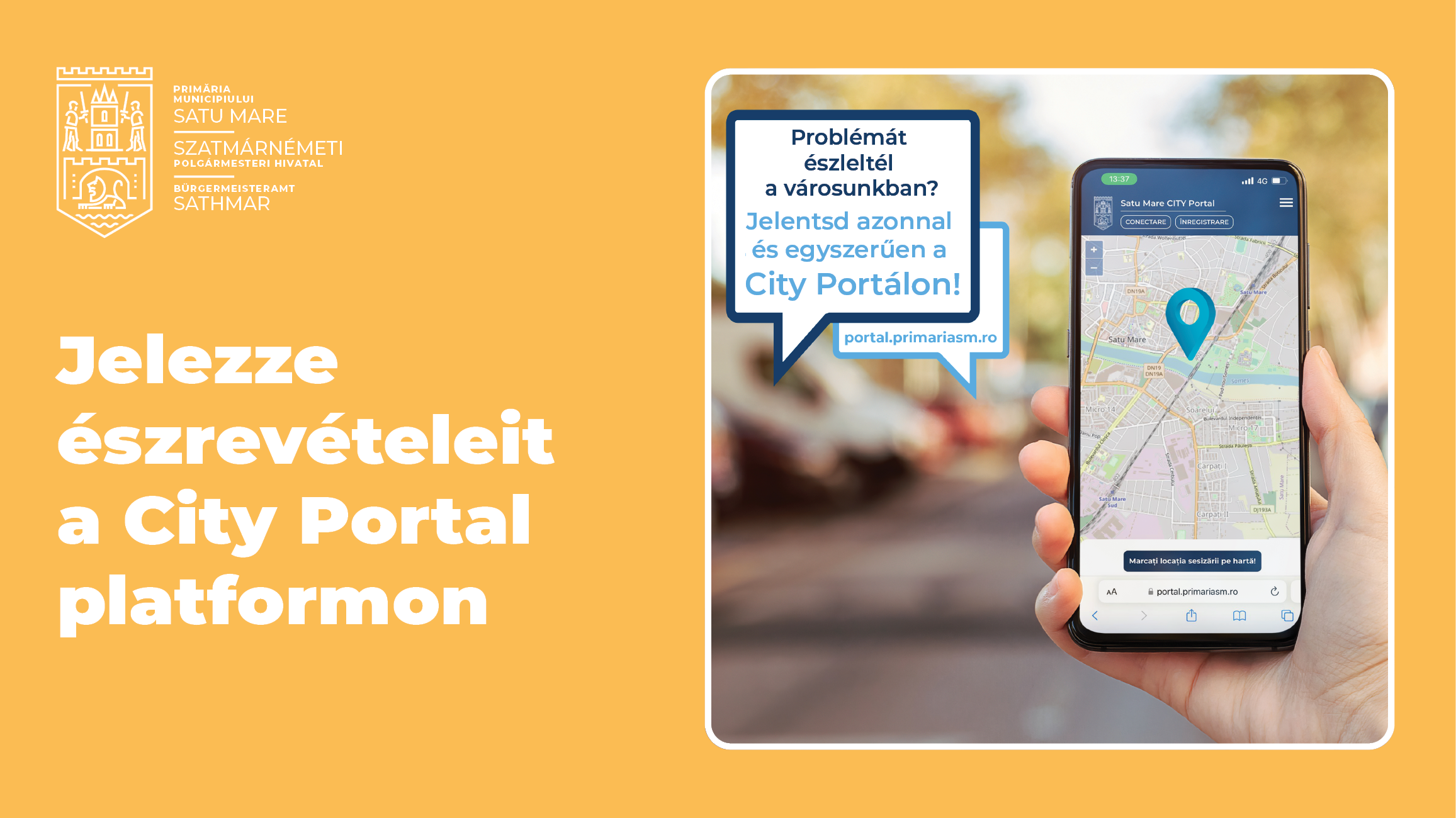 Jelezze észrevételeit a City Portal platformon