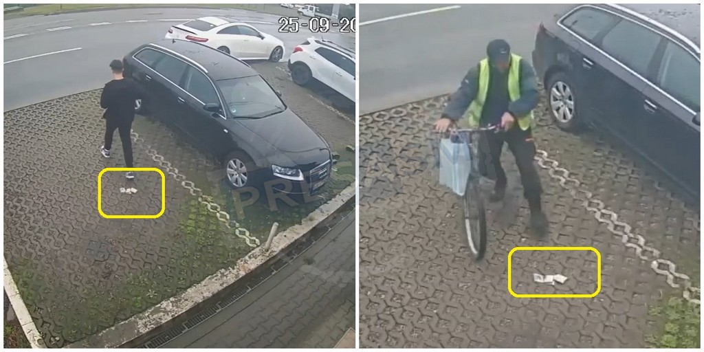 Videó. Pénzt talált az utcán egy Szatmár megyei férfi. Egy fiatal elejtette, ő meg zsebre tette