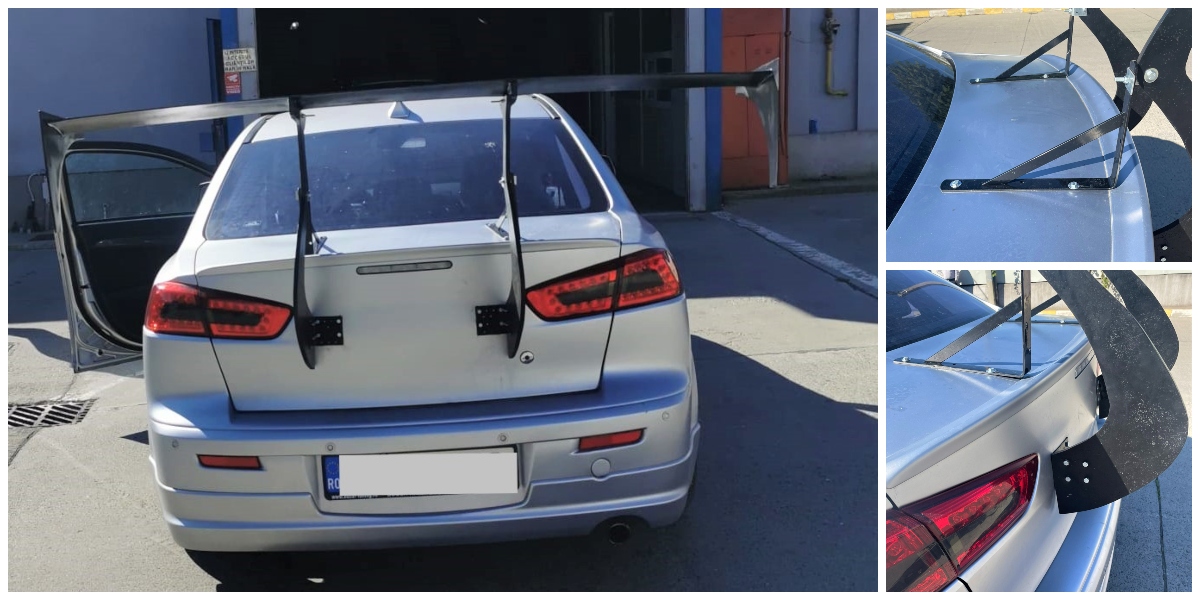 FOTO. Cu Batmobil-ul la RAR. Un șofer era gata să își ia zborul