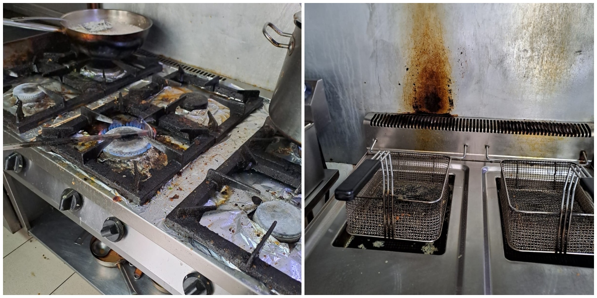 FOTO. Bucătăria unui restaurant din centrul Sătmarului, închis de OPC: ”mucegai și mizerie”