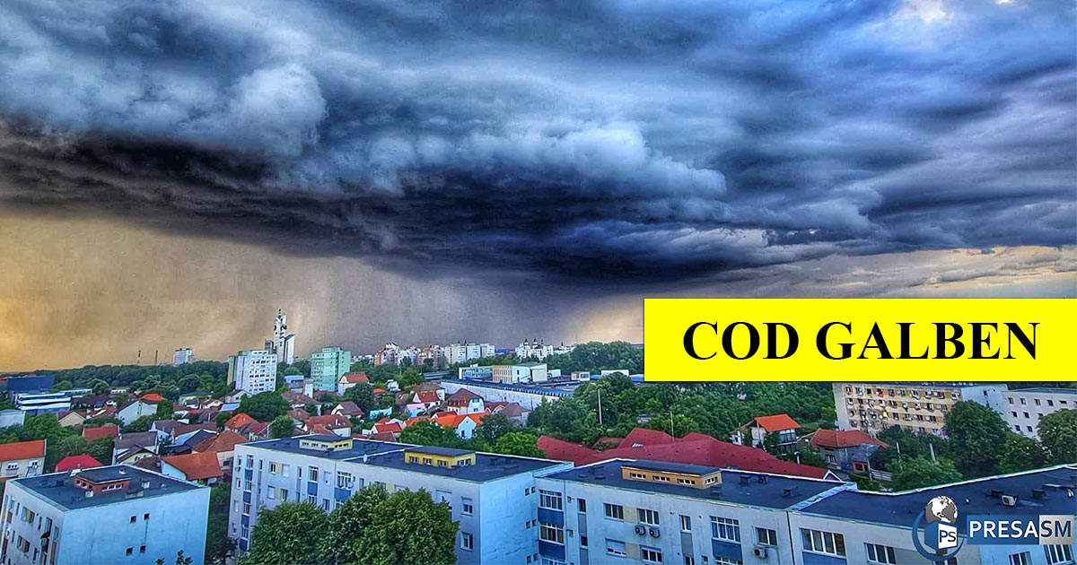 Satu Mare, sub Cod galben de vreme rea. Avertizarea transmisă de meteorologi