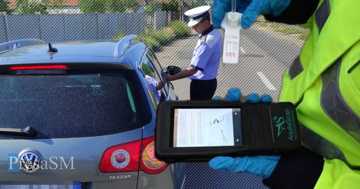 SATU MARE. Un șofer drogat a fentat, la prima oprire, polițiștii. Și-a forțat norocul și a fost prins