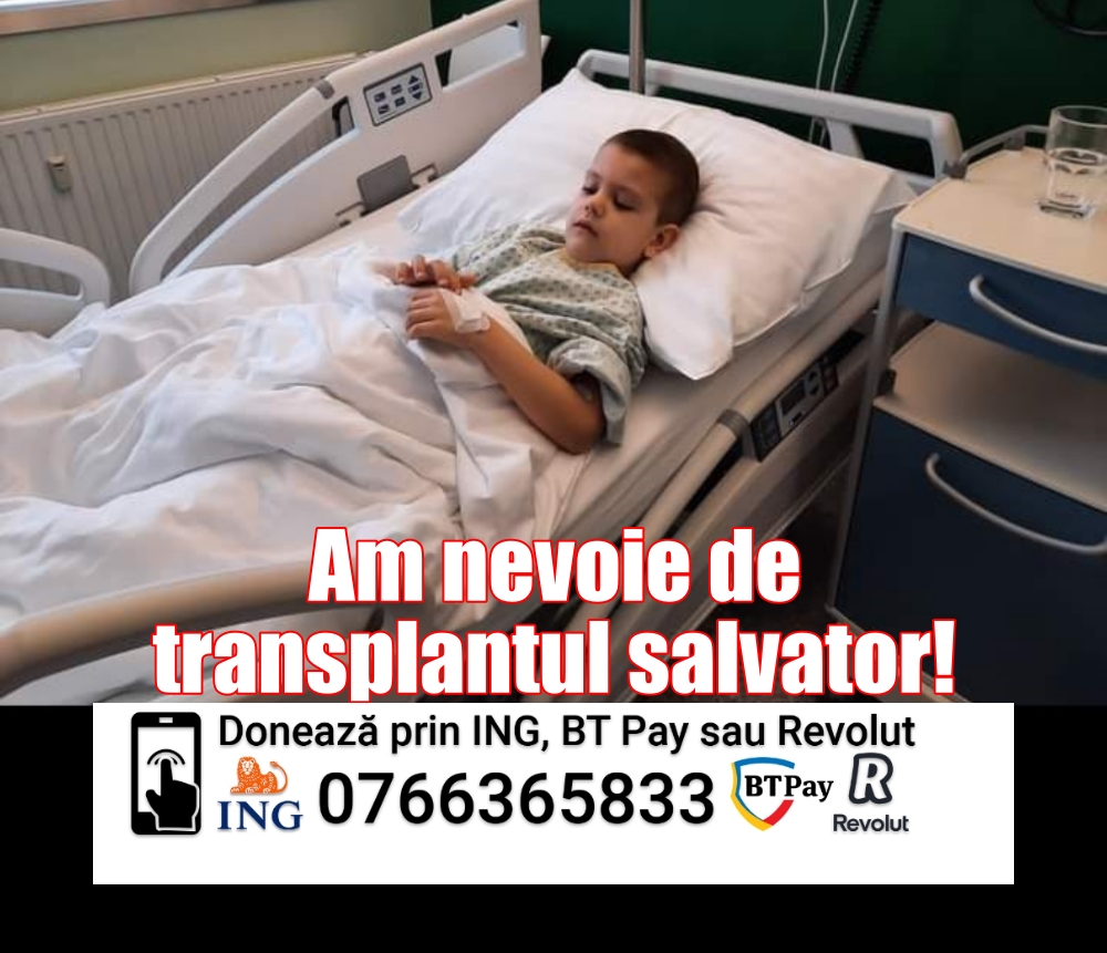 APEL UMANITAR: Laurențiu (8 ani) are nevoie urgentă de ajutor