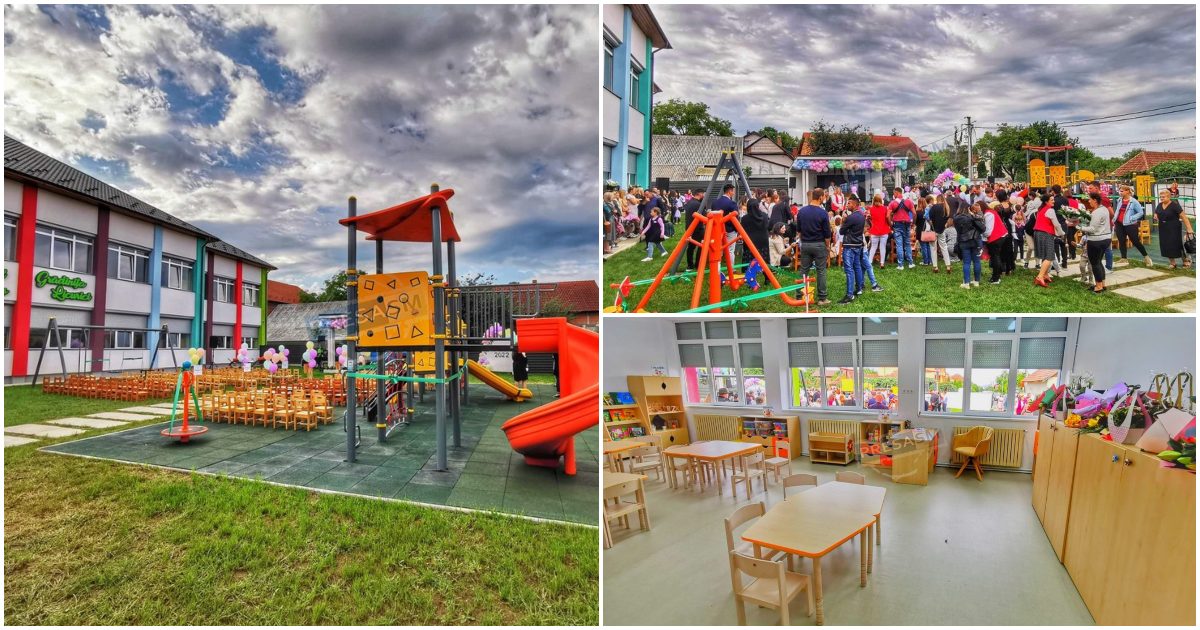 FOTOGALERIE. Deschidere de an școlar la cea mai moderna grădinița din județul Satu Mare