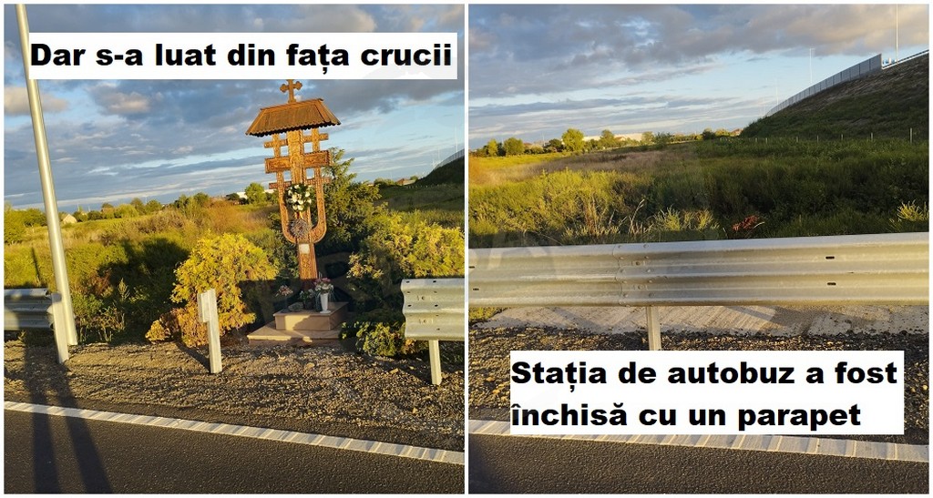 Bătaie de joc pe centura Sătmarului. Stație închisă cu parapet, crucea a fost ”eliberată”