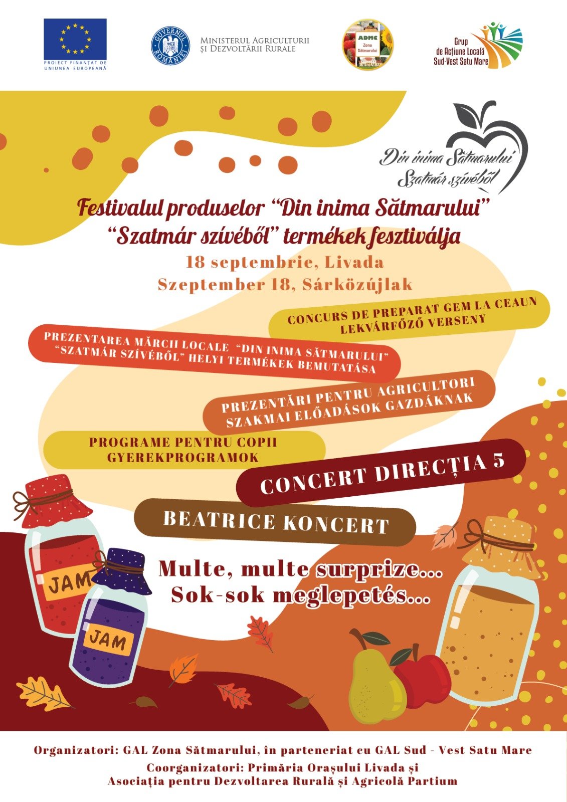 Din Inima Sătmarului - festival al fructelor desfășurat la Livada în data de 18 septembrie 2022!