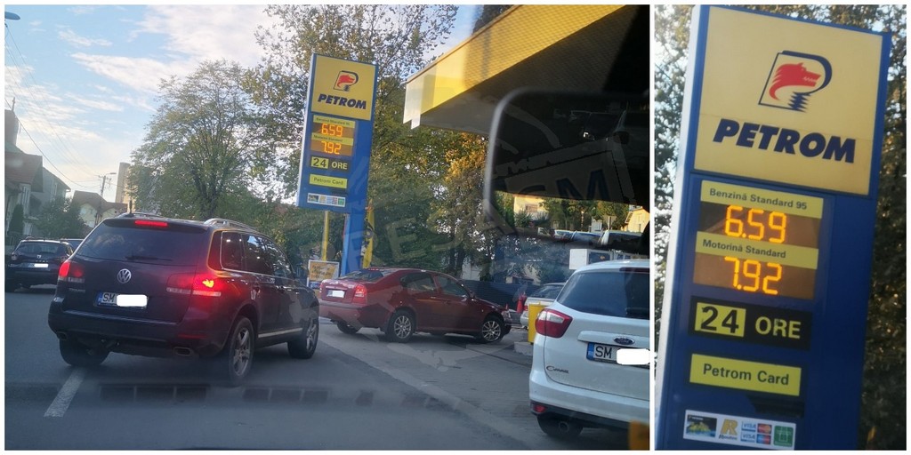 FOTO. Scădere importantă a prețului combustibililor. Șoferii își fac plinul, în Satu Mare