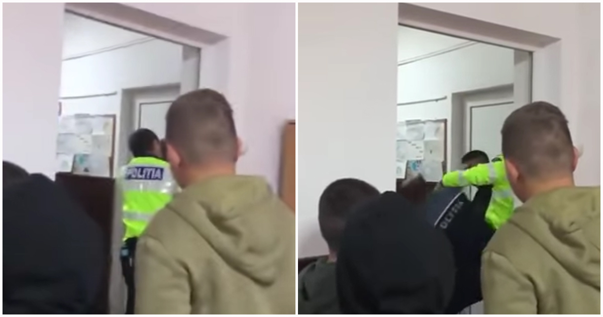VIDEO. Scandal la o școală din județul vecin, după ce 3 elevi de 14 ani au mers băuți la școală. Unul a fost încătușat