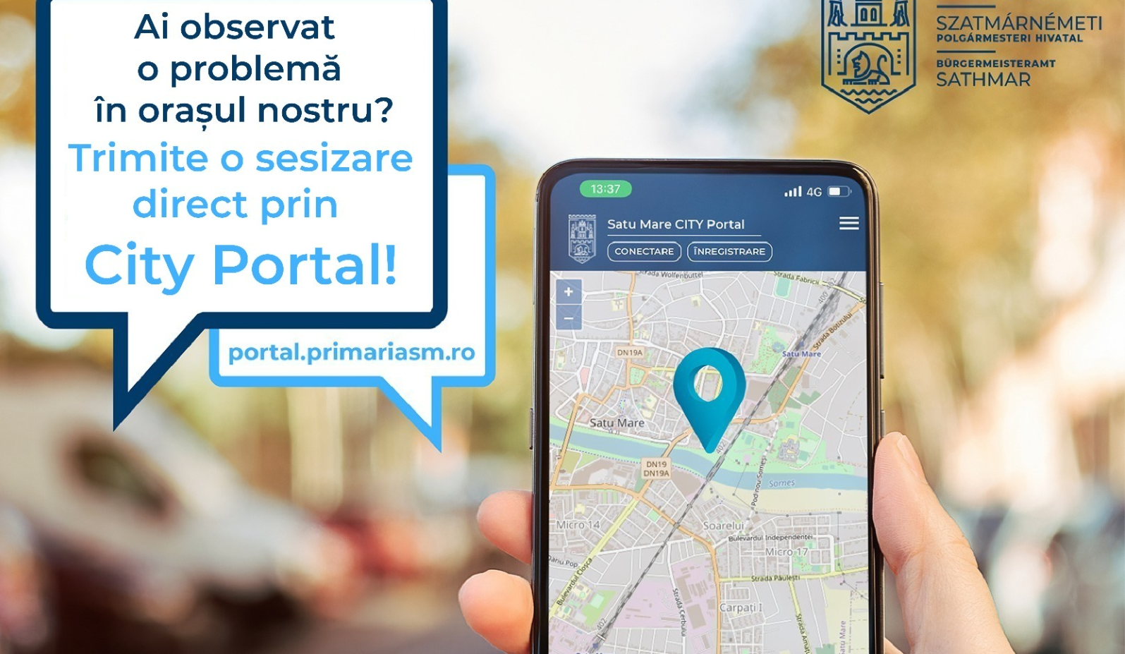 Primăria Satu Mare a lansat o aplicație pentru sesizări! Vrea să semnalați problemele