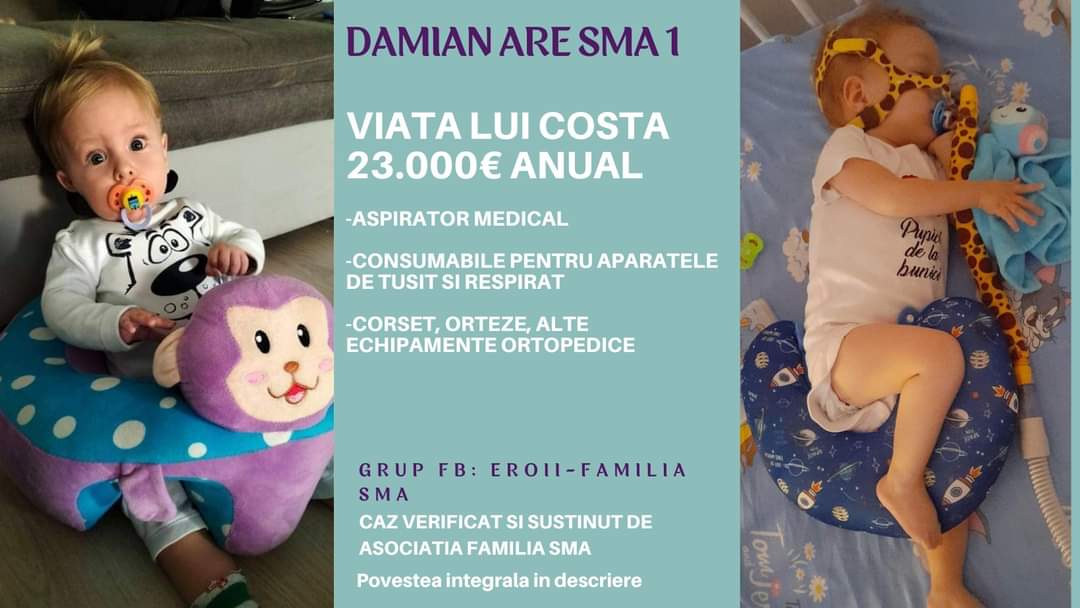 Damian are nevoie urgentă de ajutor. Familia ne cere ajutorul, tratamentul este foarte scump