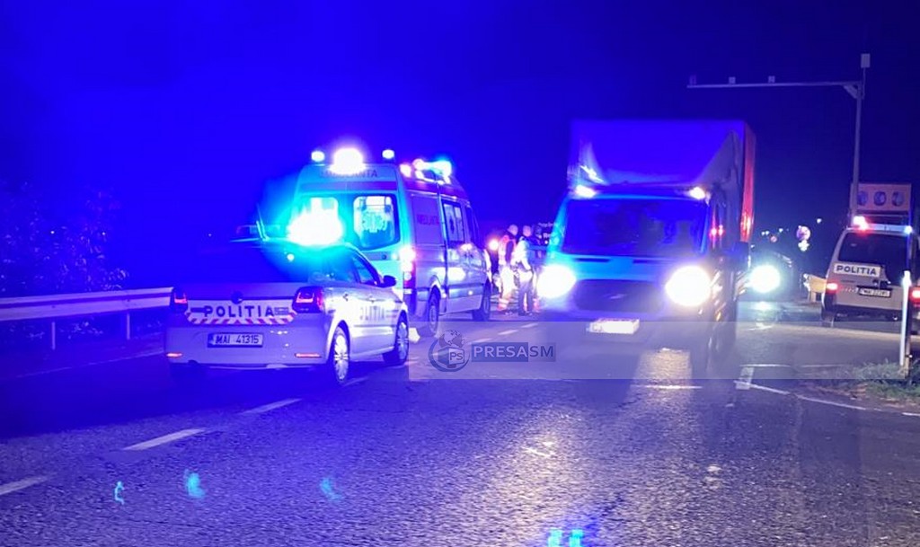 FOTO. Accident în municipiul Satu Mare. Vinovatul, băut la primele ore ale dimineții