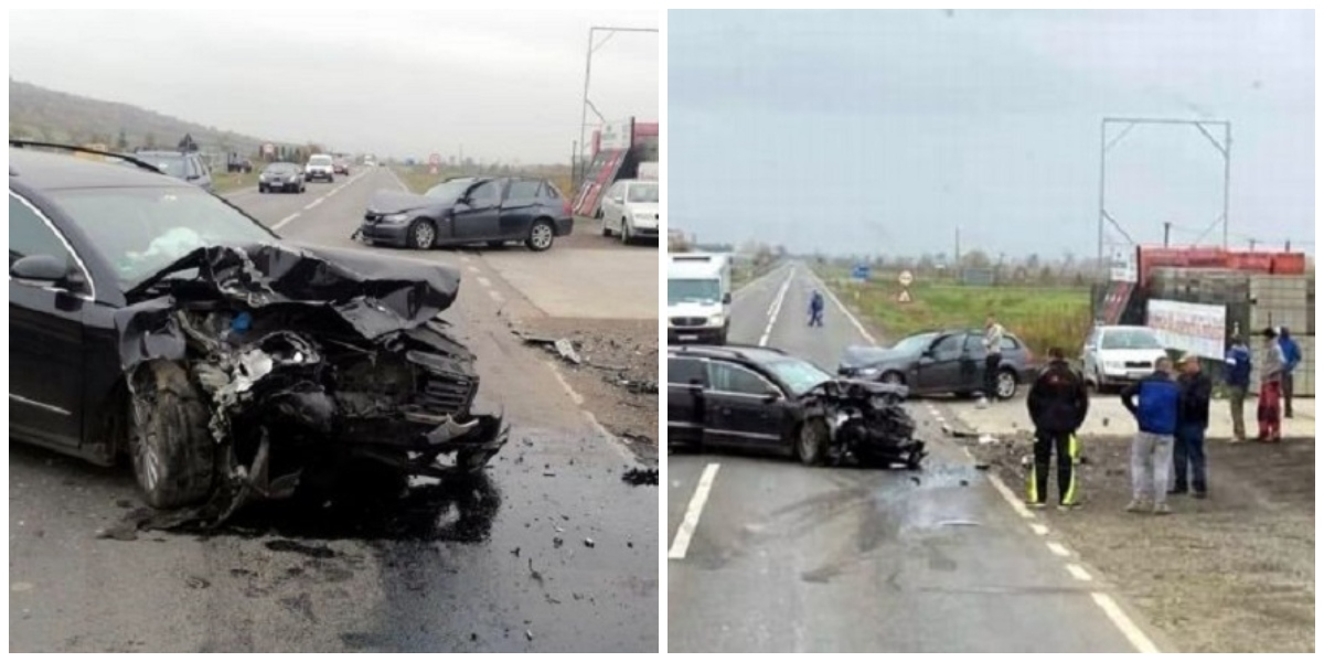 FOTO. Un sătmărean a provocat un grav accident. Două tinere (16 și 19 ani) duse la Urgență