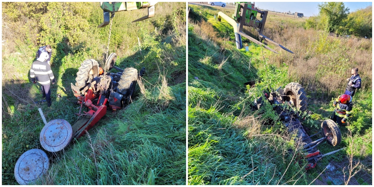 FOTO. Tragedie cu repetiție. Un alt tânăr (27 ani) a murit, după ce a fost strivit de tractor
