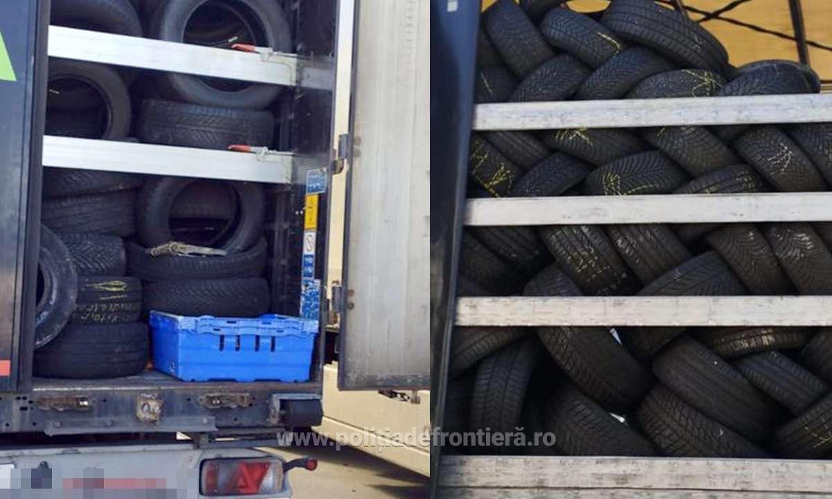 FOTO. ”Nu, mulțumim!” Tir cu deșeuri întors în Ungaria, la Vama Petea