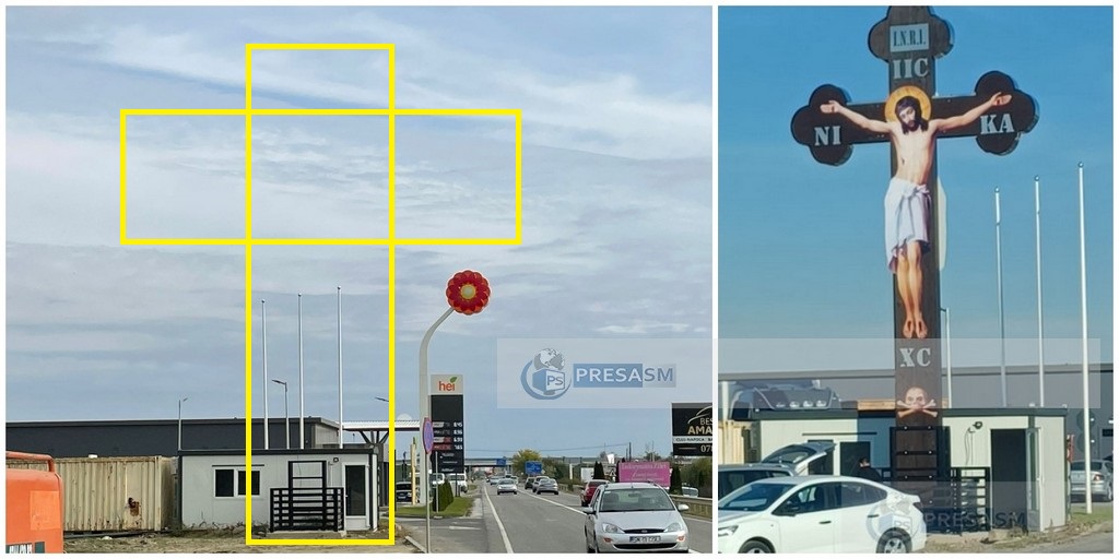 FOTO. Crucea uriașă de pe Drumul Careiul a fost îndepărtată. Cine a decis și care a fost motivul