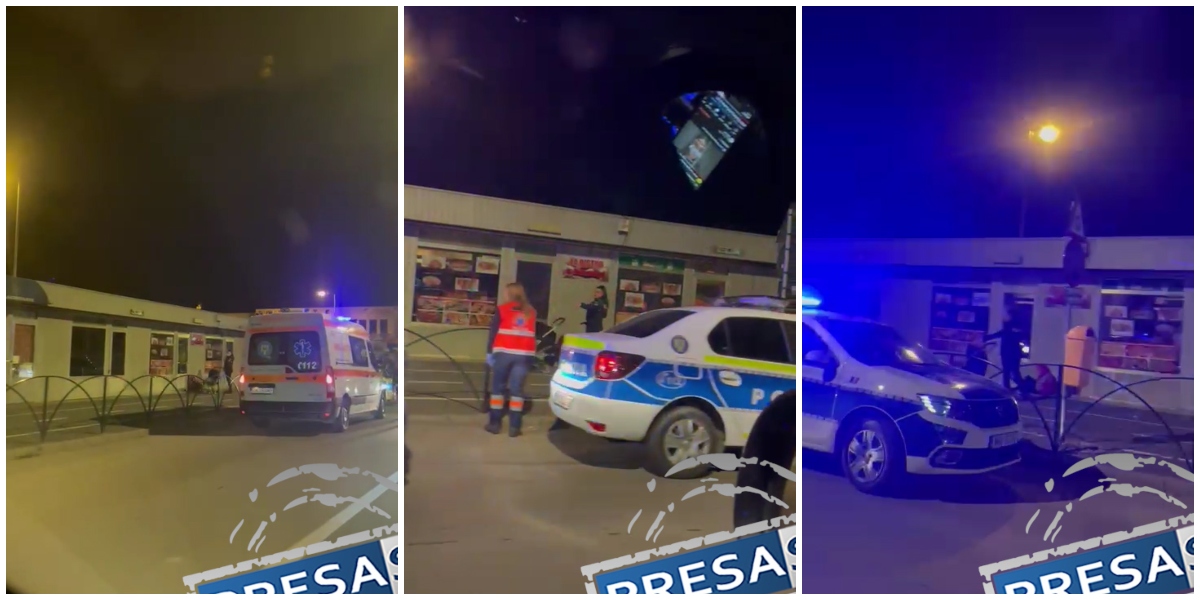 VIDEO. Femeie cu un cărucior, căzută pe stradă, lângă Piața de Vechituri